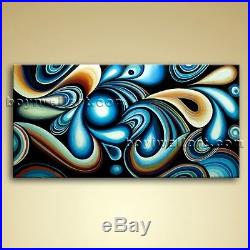 Original Abstract Painitng On Canvas Giclee Print Huge Wall Art Flow Colorful