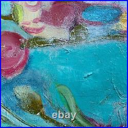 Original Abstract Painting BRIGHT & COLORFUL Art Canvas Signed #34 New Growth