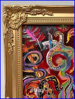 Original Abstract Painting on Canvas by Serg Graff, COA, Titled Phoenix
