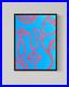Original-Acrylic-12x16-Abstract-Face-Neon-Blue-Pink-Bold-Line-Art-Canvas-Wall-01-jger