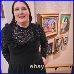 Original Acrylic Magic Frog Toad Modern Expressionist Pop Art On Canvas