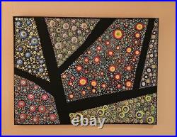 Original Acrylic Painting Abstract by me. 18x24 on 1/2 black canvas