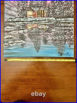 Original Acrylic Painting Painted In 2016 On A 20x16 Canvas Signed By Artist