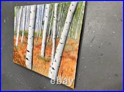 Original Acrylic Painting Stretched Canvas 16x 20, landscape, Ready to hang