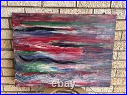 Original Acrylic Painting'The Flow' on Canvas 18 x 24 x 1.5 Inches Signed