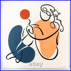 Original Acrylic Painting on Canvas Reverie 36x36 Art by Chip Ghigna