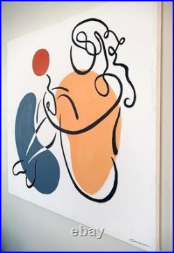 Original Acrylic Painting on Canvas Reverie 36x36 Art by Chip Ghigna