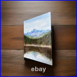 Original Acrylic painting stretched canvas 18x 24, landscape, Ready to hang