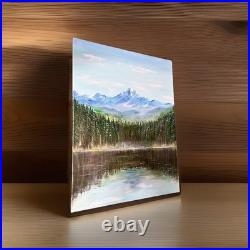 Original Acrylic painting stretched canvas 18x 24, landscape, Ready to hang