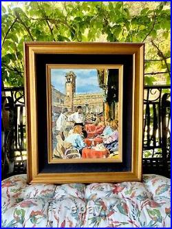 Original Afternoon in Verona by artist BLANK 18 x 24