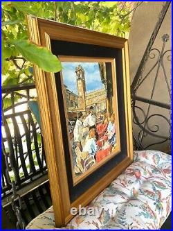 Original Afternoon in Verona by artist BLANK 18 x 24