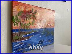 Original Art, 11x14, Oil, Ready to Hang, Great Gift, Sunset