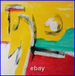 Original Art 12 X 12 Acrylic Painting On Canvas Abstract Colorful Non-representa