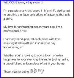 Original Art Abstract Acrylic Colorful Painting 14x14in on Canvas