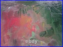 Original Art Acrylic Abstract Landscape 16 x 20 Canvas Last Light End Of Day