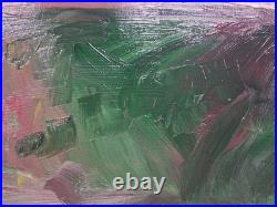 Original Art Acrylic Abstract Landscape 16 x 20 Canvas Last Light End Of Day