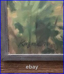 Original Art By Stephen Kuzma (American 1933-) Oil On Canvas Signed & Dated'71