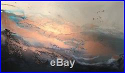 Original Art Navy/copper Contemporary Abstract Large Canvas By Kerry Bowler