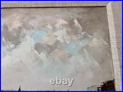 Original Art Oil Painting On Canvas by ANDRE GRASS PARIS 26x23 Framed 1983