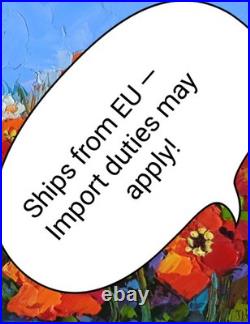 Original Art Oil Painting on Canvas 46x38cm Tea Cup Still Life Original Artwork