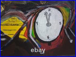 Original Art Painting Acrylic Canvas 20 x 16 The Race For Time The Horse Race