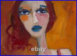 Original Art Portrait Oil Painting on Stretched Canvas 11 x 14