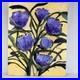 Original-Art-Purple-Flowers-Green-Stems-Yellow-Background-on-Canvas-Signed-16x20-01-szrx