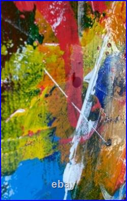 Original Art Realize 9x12 Canvas Expressionism Abstract Design Home Art