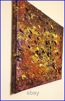 Original Art abstract Acrylic Painting on canvas signed by artist, One of Kind