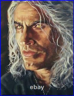 Original Art, fantasy Art, Geralt of Rivia, Witcher, 8x10, Acrylic On Canvas