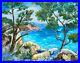 Original-Art-oil-on-canvas-painting-seascape-mountains-landscape-seaside-16-20-01-ysce