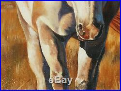 Original Artwork oil painting Home coming on stretch canvas, horse 16''x20