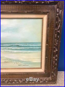 Original Authentic 1800s Winslow Homer Waterscape Painting Oil On Canvas Frame