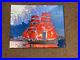 Original-Colonial-Merchantman-Fireworks-Exploding-Red-Sails-Oil-Painting-16x20-01-ocs