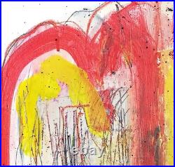 Original Colorful Abstract 12x16 Canvas Acrylic Painting, Holly Hammond