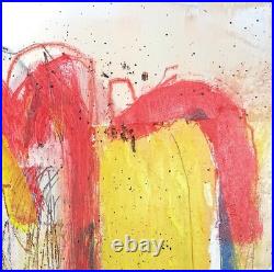 Original Colorful Abstract 12x16 Canvas Acrylic Painting, Holly Hammond