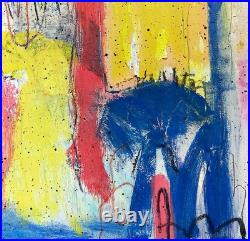 Original Colorful Abstract 12x16 Canvas Acrylic Painting, Holly Hammond