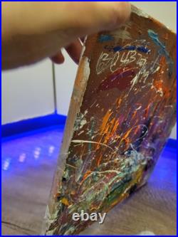 Original Colorful Abstract Modern Contemporary Art Canvas Piece 12x12in