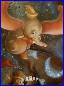 Original Disney Art Darren Wilson Disneyland D23 Sorcerer Mickey Mouse canvas