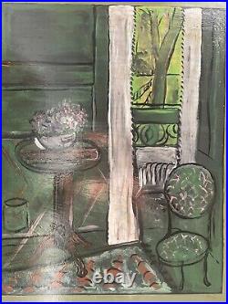 Original Era dated 1916 title SECRET WINDOW Signed Henri Matisse Oil on paper