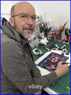 Original Expressionist Painting Apple Orchard Landscape 11x14 Signed Canvas Art