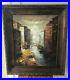 Original-Framed-Oil-On-Canvas-Painting-Venetian-Bridge-Venice-Italy-01-eh