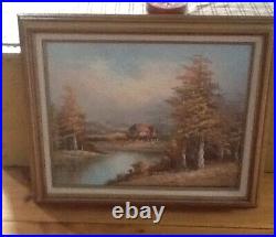 Original Gartland Oil Painting Art On Canvas Artist Signed Matted Framed