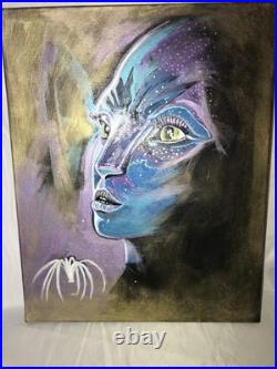 Original Hand-Painted Acrylic Art On Canvas Avatar Painting On Canvas