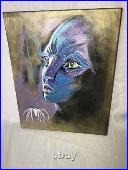 Original Hand-Painted Acrylic Art On Canvas Avatar Painting On Canvas