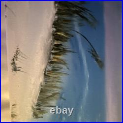 Original Hand-Painted Seascape Beach Painting on Canvas, Contemporary, Unframed