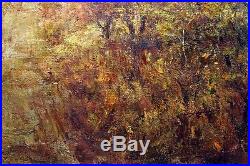 Original Impressionism Landscape Oil Painting on Canvas Forest Scene 2