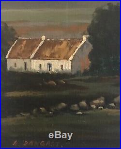 Original Irish Art Oil On Canvas Painting Donegal, Ireland By A Rangast