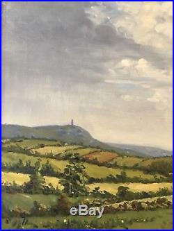 Original Irish Art Oil On Canvas Painting View County Down Ireland By A McKillop