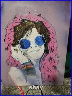 Original Janis Joplin Painting On Canvas